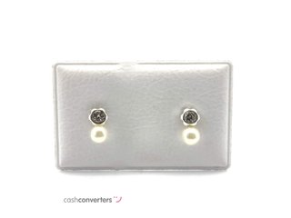 pendientes plata 925mm con piedra con circonita