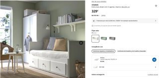 Cama Diván Ikea Hemnes Blanca