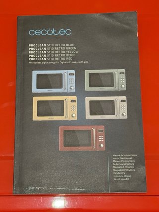 Microondas Rojo Cecotec