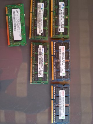 Lote 19 Módulos RAM Portátil DDR2/DDR3 41GB