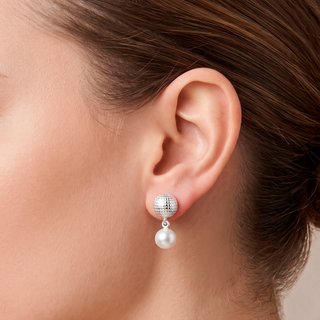Pendientes Tous Plata 925 Perla Beach Disco