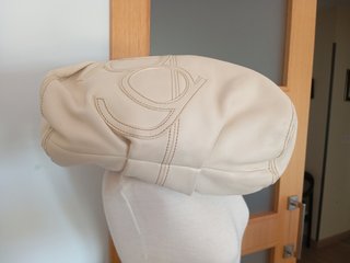 Bolso de Purificación García beige piel genuina