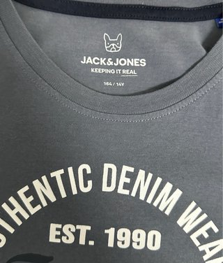 Camiseta Jack & Jones Gris Estampada