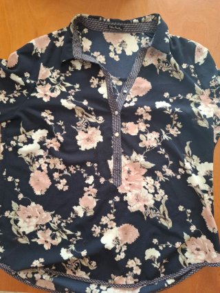 Camisa Pilar Prieto floral azul talla 46