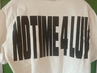 T-shirt Corteiz (no time 4 LUV) bianca