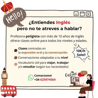 🇬🇧 Clases de conversación de Inglés online