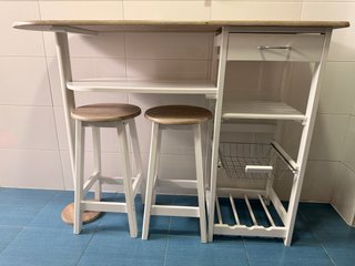 Mesa Barra Cocina con 2 Taburetes.