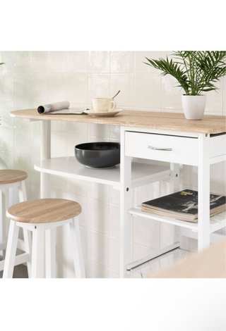 Mesa Barra Cocina con 2 Taburetes.
