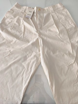 Pantalón Mango Beige Talla 44 Nuevo