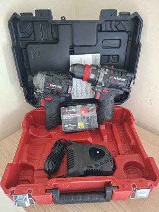 Pack Taladro Percutor Parkside 12V