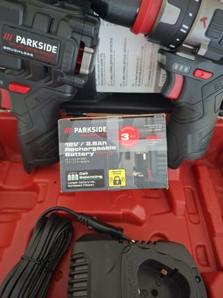 Pack Taladro Percutor Parkside 12V