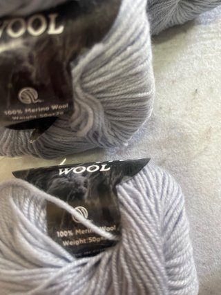 10 Gomitoli Lana Merino Grigio 50gr
