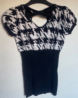 Tricot manga corta estampado