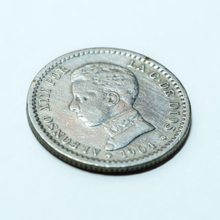 Moneda 50 céntimos Plata 1904 Alfonso XIII