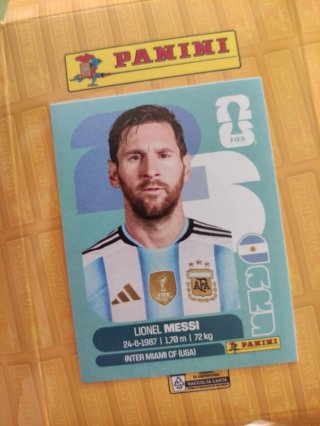 Cromo Messi Panini Copa del Mundo FIFA 2026
