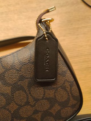 Coach Borsa Marrone Oro