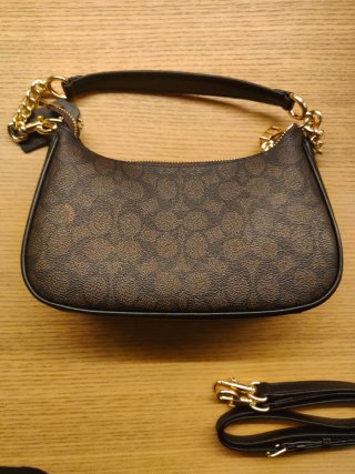 Coach Borsa Marrone Oro