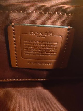 Coach Borsa Marrone Oro