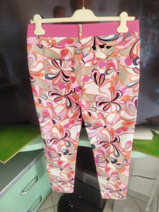 Pantaloni donna fantasia floreale