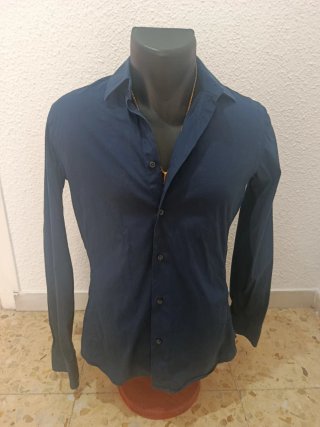 Lote 2 Camisas Zara Slim Fit Talla S