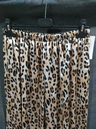 Pantalón bombacho estampado leopardo