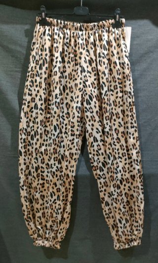 Pantalón bombacho estampado leopardo
