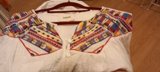 Camisa blanca bordada Jubylee talla M