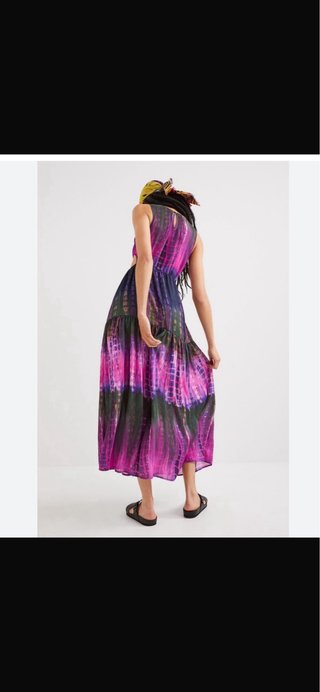 Vestido Desigual Largo Verano Talla L
