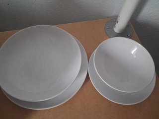 Vajilla de porcelana blanca