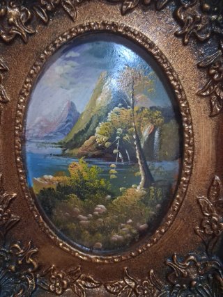 Quadro vintage dorato