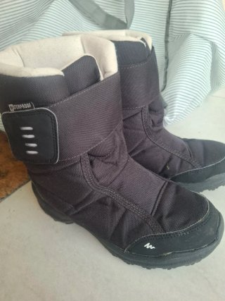 Botas Nieve Quechua Niña/Niño Negras