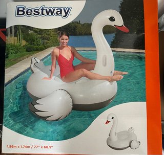 Colchoneta hinchable cisne Bestway