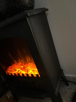 Chimenea electrónica decorativa negra