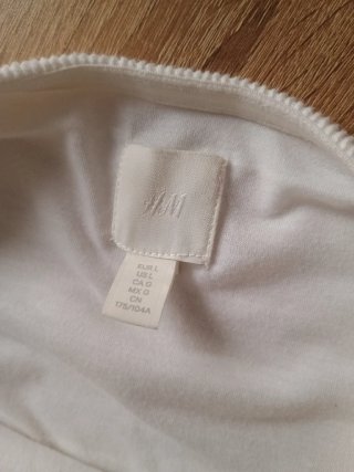 Vestido H&M blanco sin tirantes