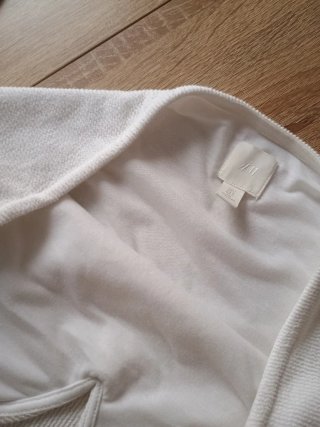 Vestido H&M blanco sin tirantes