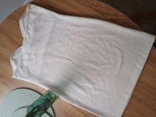 Vestido H&M blanco sin tirantes