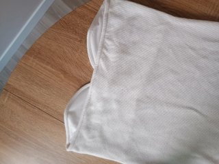 Vestido H&M blanco sin tirantes