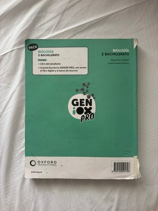 Biología 2º Bachillerato. Oxford, Geniox PRO