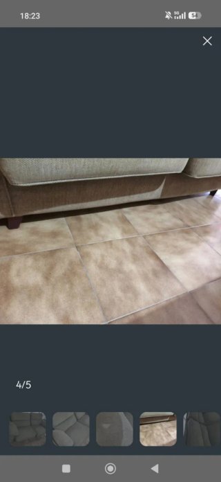 Sofá de 3 plazas en tela beige