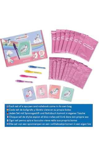 NUEVO! Pack 15 libretas y boli tinta invisible