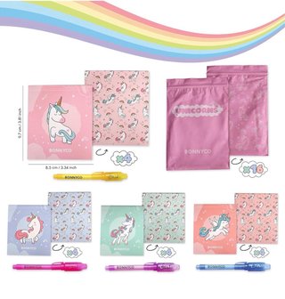 NUEVO! Pack 15 libretas y boli tinta invisible