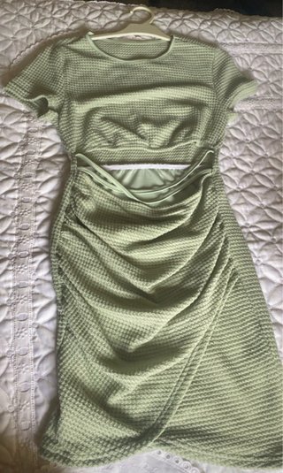 Vestido verde tejido M