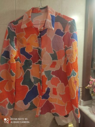Camisa estampada multicolor