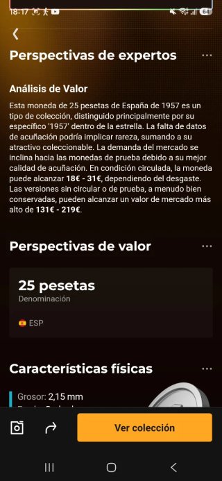 Moneda 25 PTAS España Coleccionismo