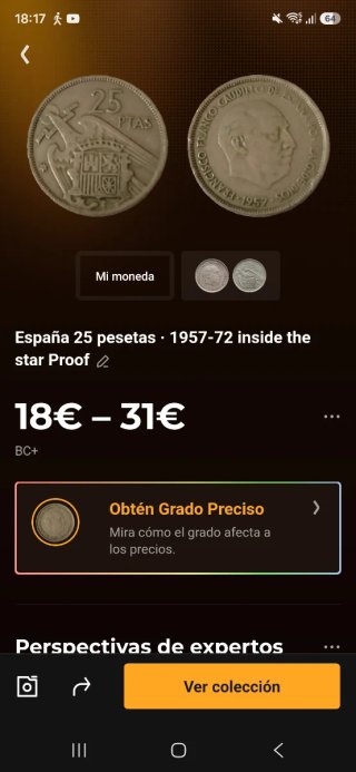 Moneda 25 PTAS España Coleccionismo