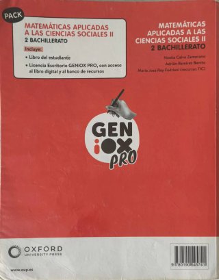 Matemáticas aplicadas a las Ciencias Sociales I...