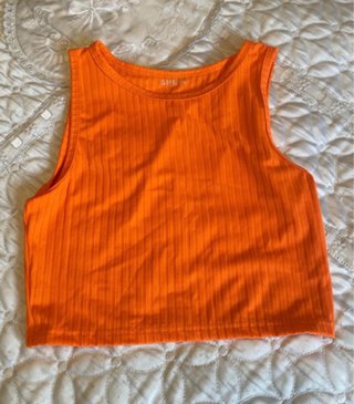 Top naranja SHEIN talla única
