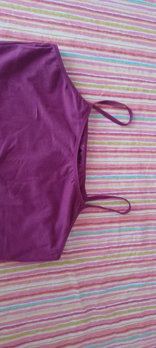 Top estivo con bretelle in cotone