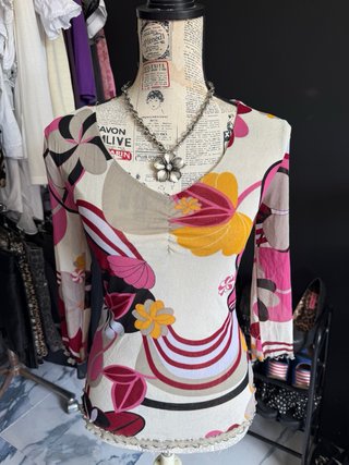 Camiseta Comma floral M