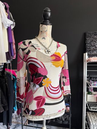 Camiseta Comma floral M